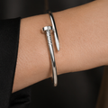 Bracelete Prego Feminino em Aço Inoxidável Luxo | Loja Celinea