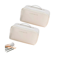 Necessaire Feminina Premium em Couro PU | Organizadora de Maquiagem para Viagem