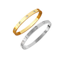 Pulseira Essenza Premium | Em Aço Titânio 18K com Zircônias
