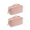 Necessaire Feminina Premium em Couro PU | Organizadora de Maquiagem para Viagem