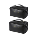 Necessaire Feminina Premium em Couro PU | Organizadora de Maquiagem para Viagem