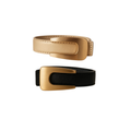 Cinto Feminino Elegance Oval™ – Fivela Dourada Fosca