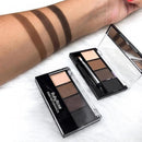 Paleta de Sombra para Sobrancelhas Ruby Rose Trio HB9354 com Primer e Pincel Duo