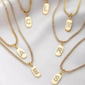 Colar Riviera com Letra Inicial em Zircônia | Semijoia Banhada a Ouro 18K - Loja Celinea