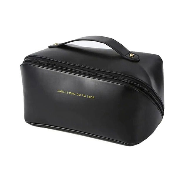 Necessaire Feminina Premium em Couro PU | Organizadora de Maquiagem para Viagem