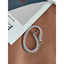 Bracelete de zircônia cúbica banho com verniz com fecho de relógio