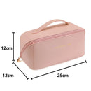 Necessaire Feminina Premium em Couro PU | Organizadora de Maquiagem para Viagem