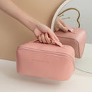Necessaire Feminina Premium em Couro PU | Organizadora de Maquiagem para Viagem
