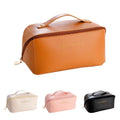 Necessaire Feminina Premium em Couro PU | Organizadora de Maquiagem para Viagem