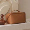 Necessaire Feminina Premium em Couro PU | Organizadora de Maquiagem para Viagem