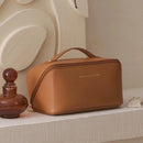 Necessaire Feminina Premium em Couro PU | Organizadora de Maquiagem para Viagem