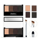 Paleta de Sombra para Sobrancelhas Ruby Rose Trio HB9354 com Primer e Pincel Duo