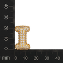 Colar de Letra Inicial Cravejado em Zircônias Banhado a Ouro 18K