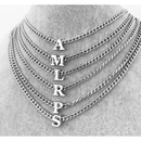 Colar Choker Elegante com Pingente de Letra Inicial do Nome Folheado a Ouro ou Prata Não fica preto