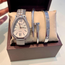 Conjunto de 3 Braceletes Femininos Dourados Celinea