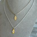 Colar Riviera com Letra Inicial com Zircônia Nome Dourado Feminino Semijoias Banho Ouro 18k Delicado