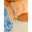 Kit Pulseira Feminina a Prata 925 Folheada Riviera Grumet Correntaria Corrente Grossa