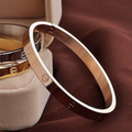 Pulseira Clássica De Aço Inoxidável Pulseira De Casal Estilo Coreano