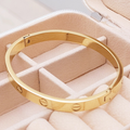 Pulseira Clássica De Aço Inoxidável Pulseira De Casal Estilo Coreano