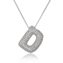 Colar de Letra Inicial Cravejado em Zircônias Banhado a Ouro 18K