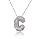 Colar de Letra Inicial Cravejado em Zircônias Banhado a Ouro 18K