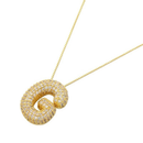 Colar de Letra Inicial Cravejado em Zircônias Banhado a Ouro 18K