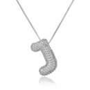 Colar de Letra Inicial Cravejado em Zircônias Banhado a Ouro 18K
