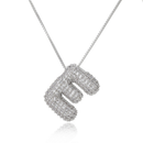 Colar de Letra Inicial Cravejado em Zircônias Banhado a Ouro 18K