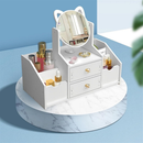 Organizador De Maquiagem Com Espelhos Com 2 Gavetas