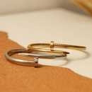 Bracelete Pulseira Prego de Aço inoxidável Prata ou Dourado Acessórios Femininos Moda Virginia
