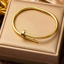 Bracelete Prego Feminino em Aço Inoxidável Luxo | Loja Celinea