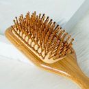 Escova De Cabelo De Bambu Natureza Antiestática De Madeira Couro Cabeludo Massagem Pente Almofada De Ar Ferramentas De E