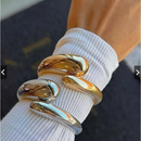 Pulseira Feminina Gota Brilhante – Dourado/Prata – Acessório de Luxo