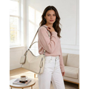 Bolsa Mochila Grande De Ombro e Transversal Feminina De Couro PU B303 AMY