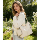 Bolsa Mochila Grande De Ombro e Transversal Feminina De Couro PU B303 AMY