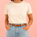 Cintos Feminino Fivela Metalizada Dourada Em Couro Sintético Ecológico Minimalista